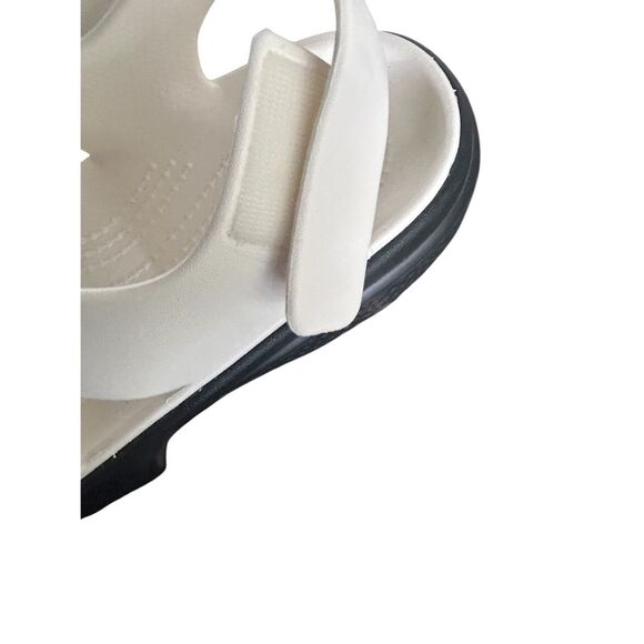 NWOB Croc Stomp Platform Fisherman Sandals Chalk White/Black Men8 Women 10 - Picture 10 of 16